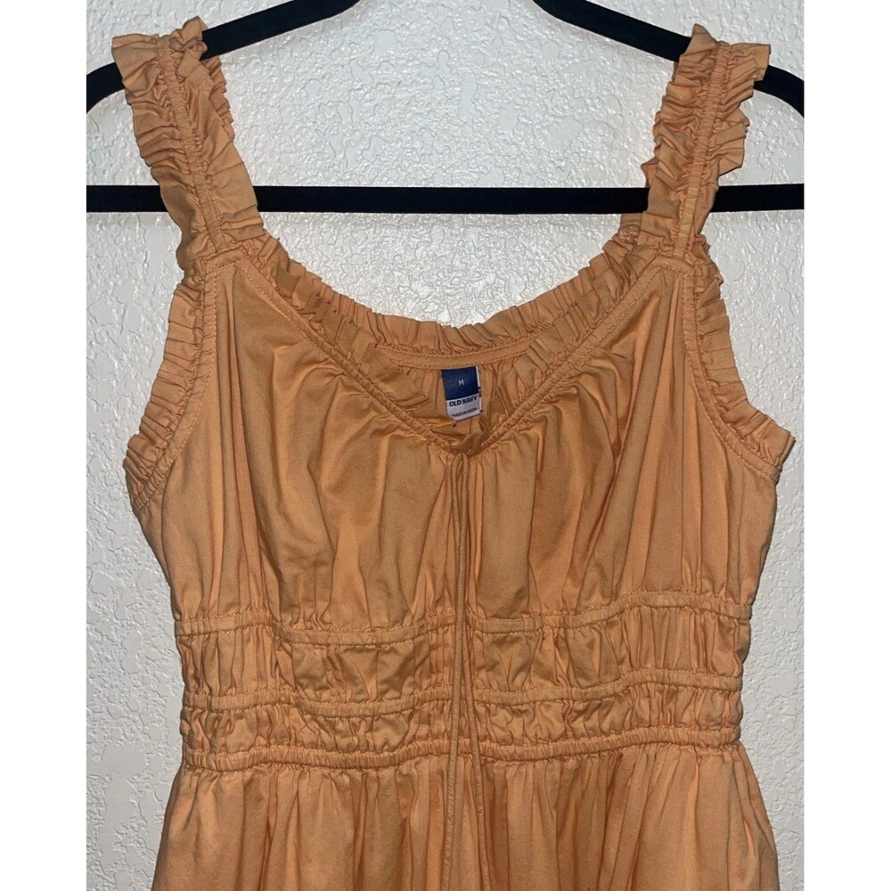 OLD NAVY  Waist-Defined Ruffled Midi Dress -Size M TALL Blossom Petal - Picture 10 of 12